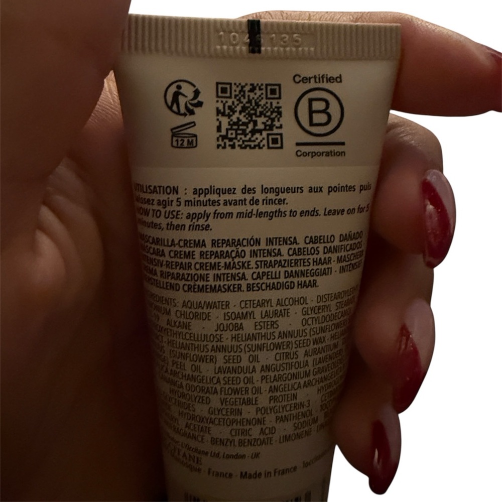L'OCCITANE Intensive Repair Mask - Picture 3 of 3